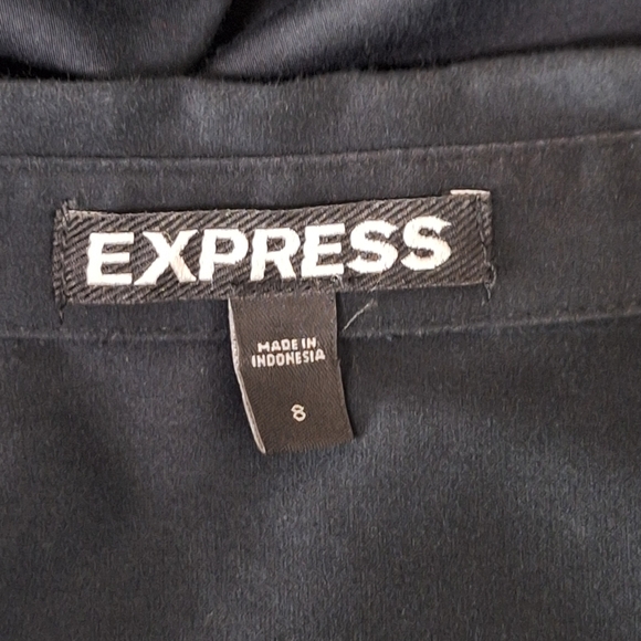 Express Black Whimsigoth Witchy Victorian Goblin Collared Shirt Dress Size 8 - Picture 12 of 16